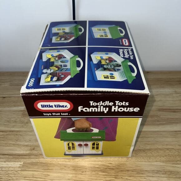 Little Tikes Toddle Tots Family House w/Original Box - Vintage 1986 USA 0680 - Picture 8 of 10